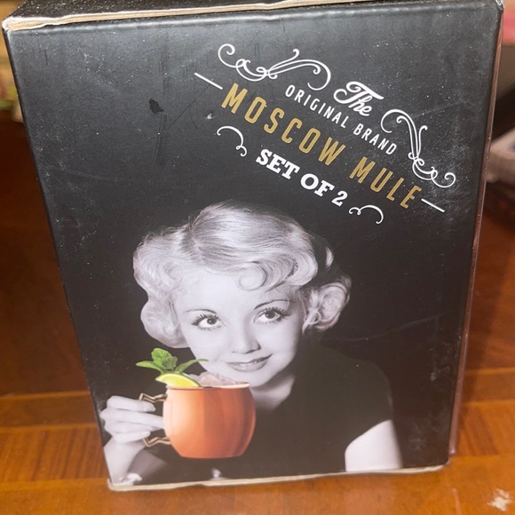 Moscow Mule set of 2 copper mugs - Picture 2 of 3